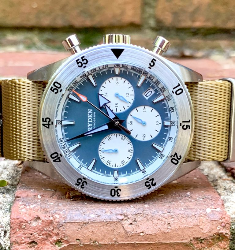 Dryden Watch Co - DCD-1 - Blue Face - Khacki Straps