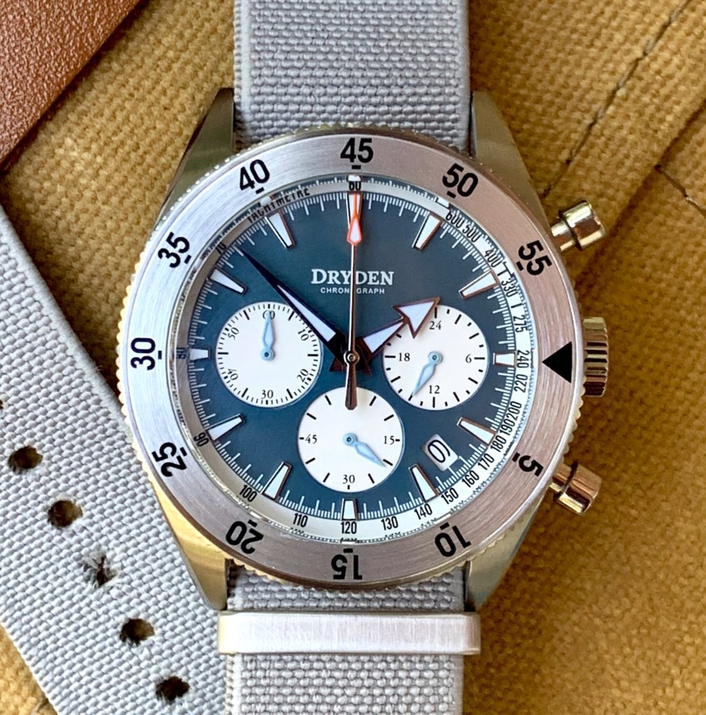 Dryden Watch Co - DCD-1 - Blue Face - Grey Straps