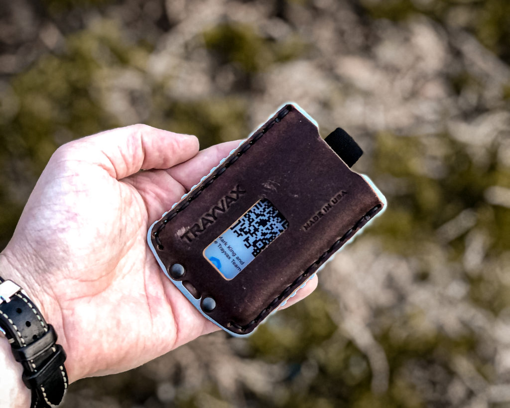 Trayvax Ascent In Hand Front of Wallet