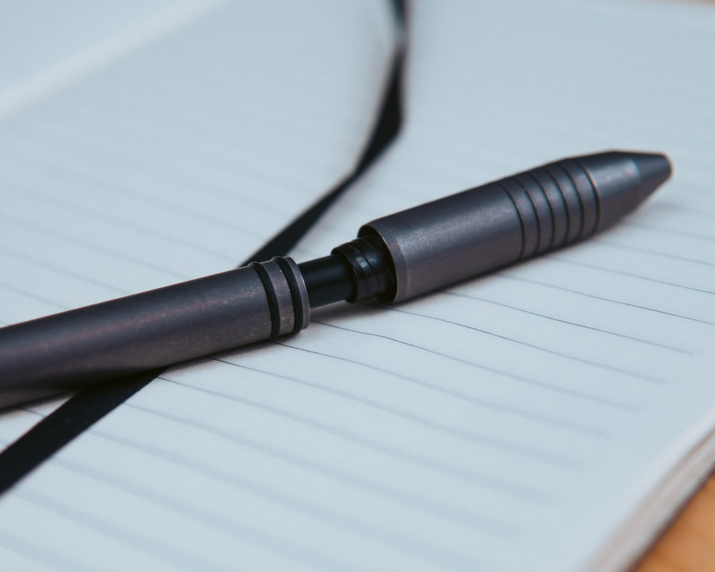 Ti Click EDC Pen Grip Dissassembled