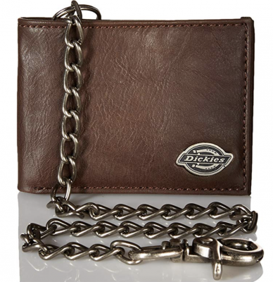 Dickies Leather Chain Wallet for Men