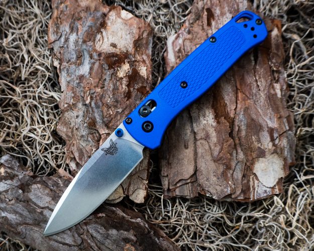 Benchmade Bugout in Blue Side Shot