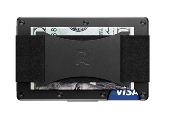 Ridge Wallet - Strap - Black - Front